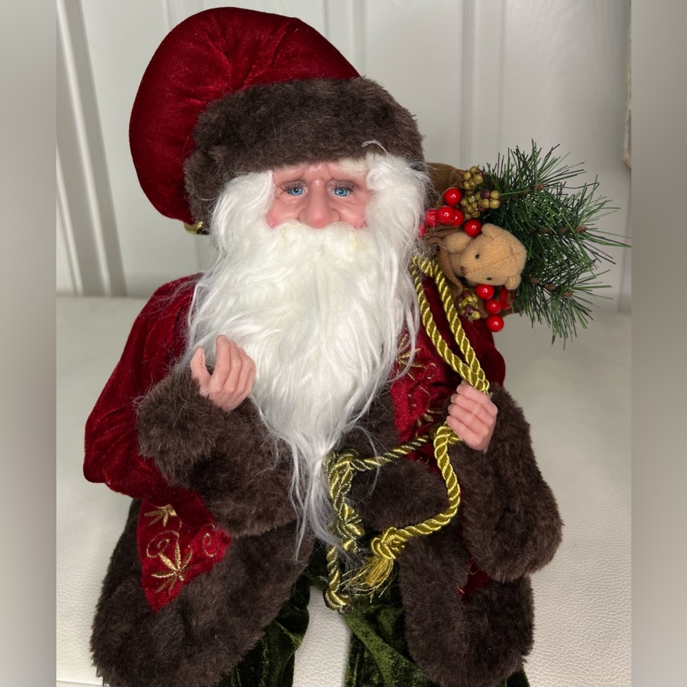 Santa Old World Father Christmas Bendable Legs - Picture 4 of 6